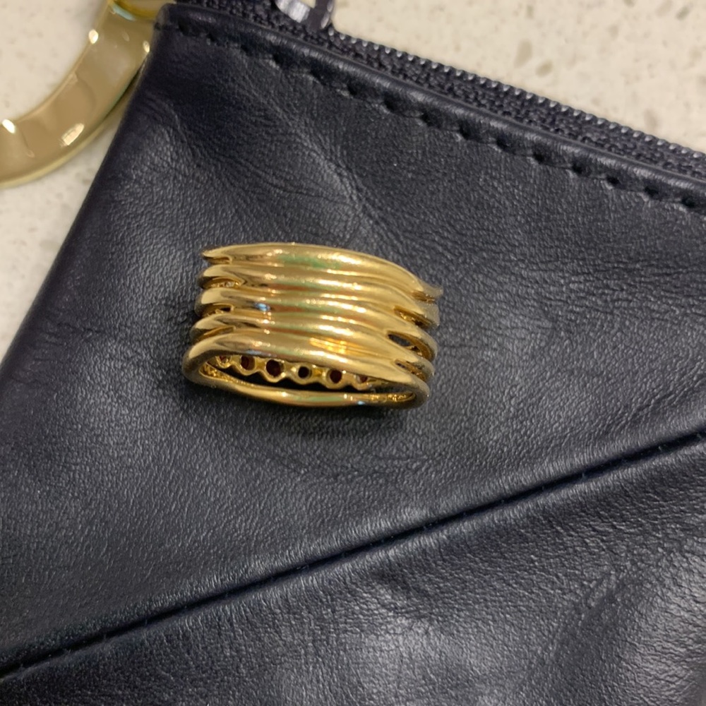 💯 AUTH IPPOLITA 18k gold WAVE stack RING - Picture 4 of 13